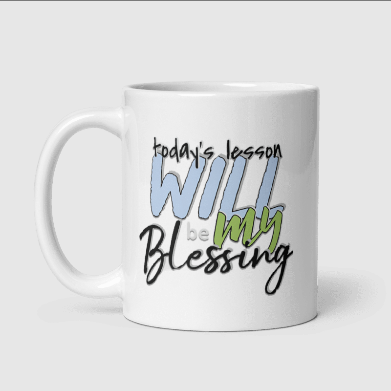 Inspirational Ceramic Mug - "Today’s Blessing" - Perfect for Daily Motivation