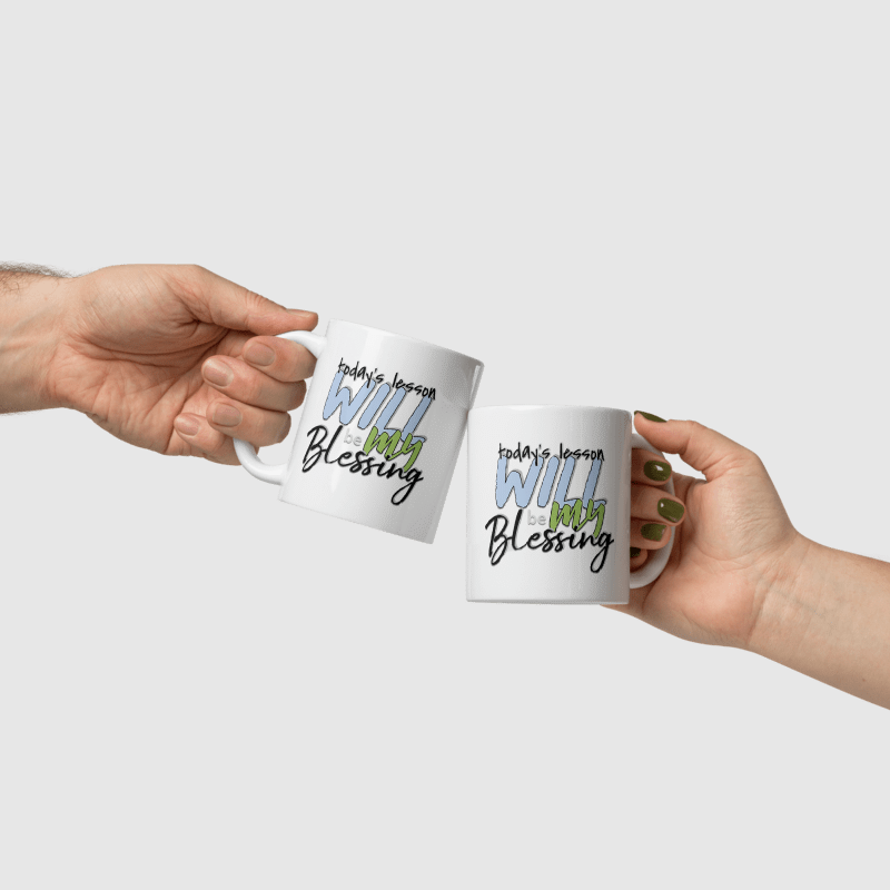 Inspirational Ceramic Mug - "Today’s Blessing" - Perfect for Daily Motivation