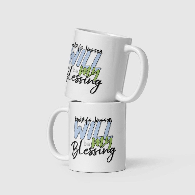 Inspirational Ceramic Mug - "Today’s Blessing" - Perfect for Daily Motivation