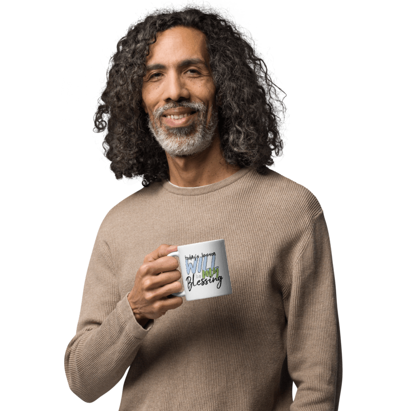 Inspirational Ceramic Mug - "Today’s Blessing" - Perfect for Daily Motivation