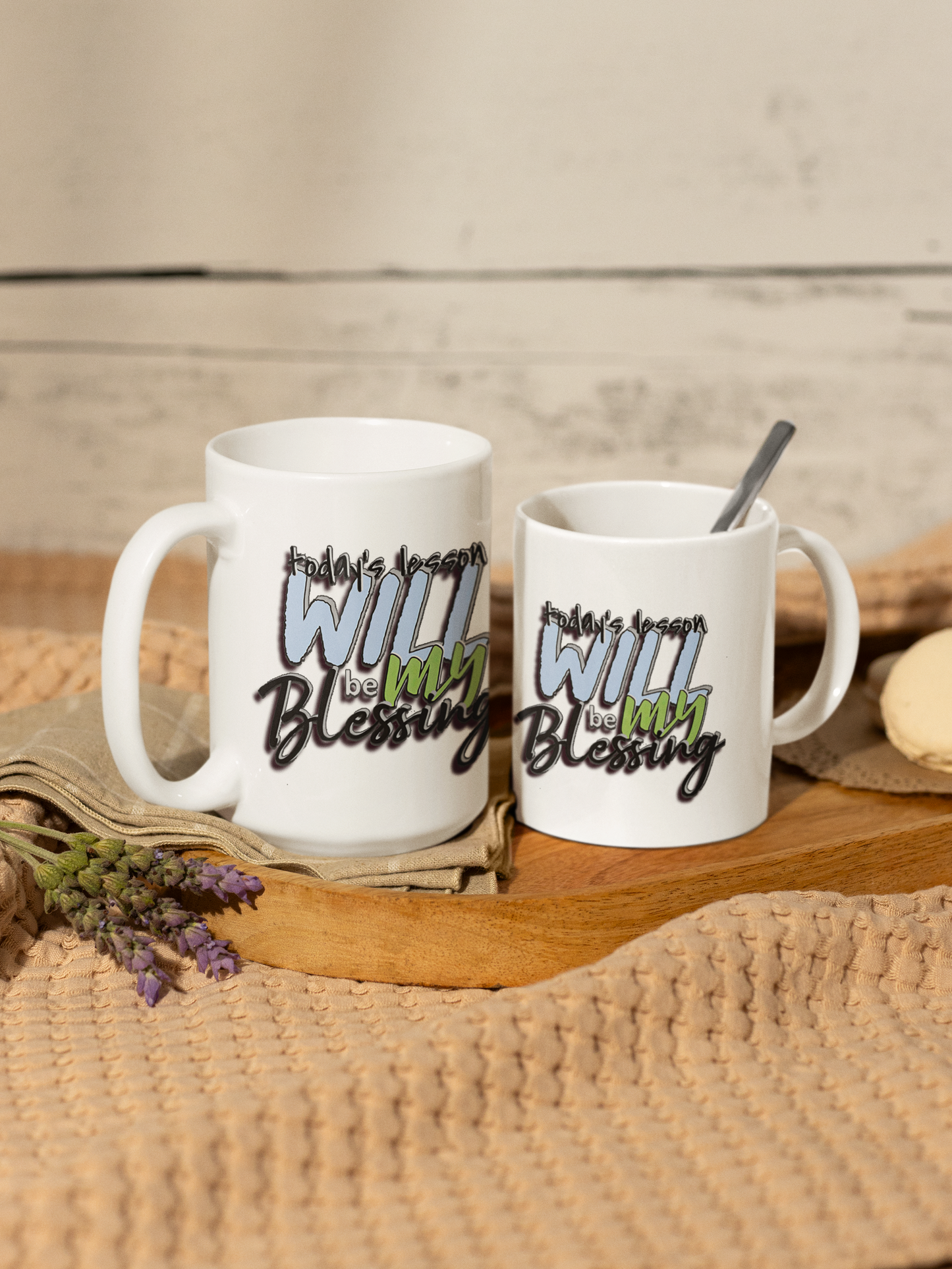 Inspirational Ceramic Mug - "Today’s Blessing" - Perfect for Daily Motivation