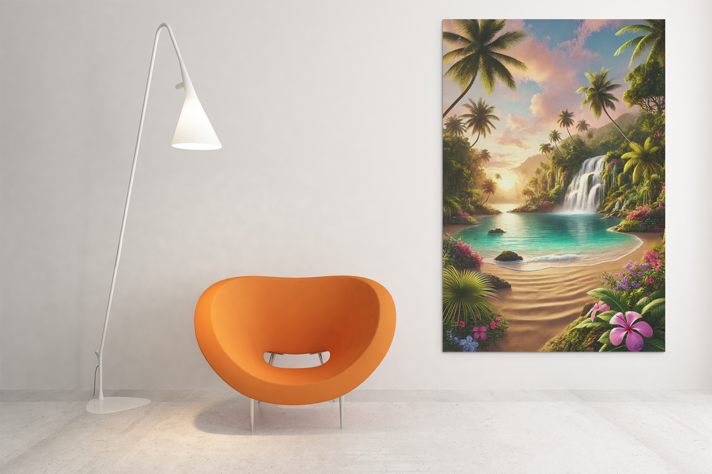 Canvas Print - Paradise Falls Tropical Landscape