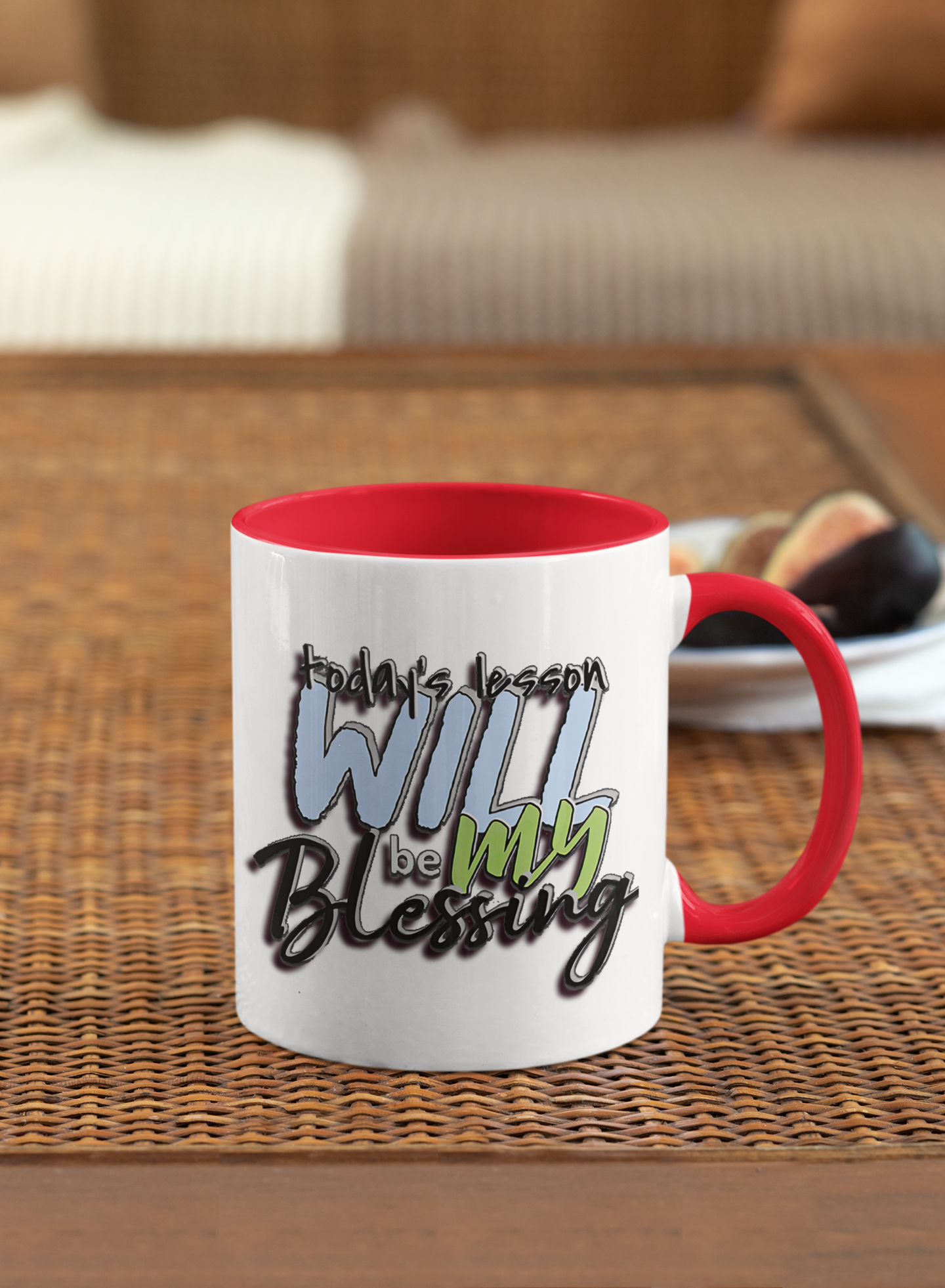 Inspirational Ceramic Mug - "Today’s Blessing" - Perfect for Daily Motivation Accent Coffee Mug (11, 15oz)