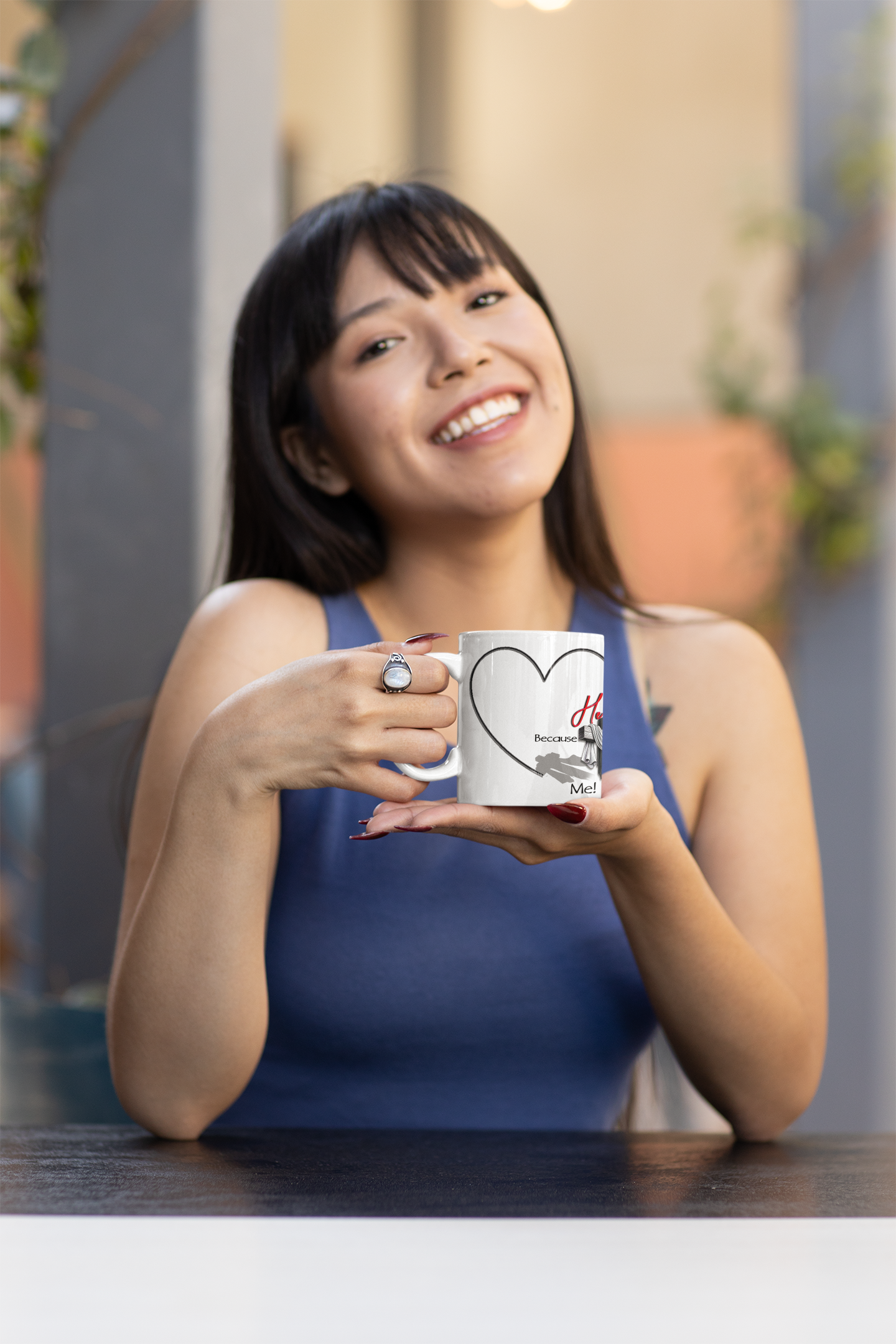 Christian Mug - He First Loved Cross Design