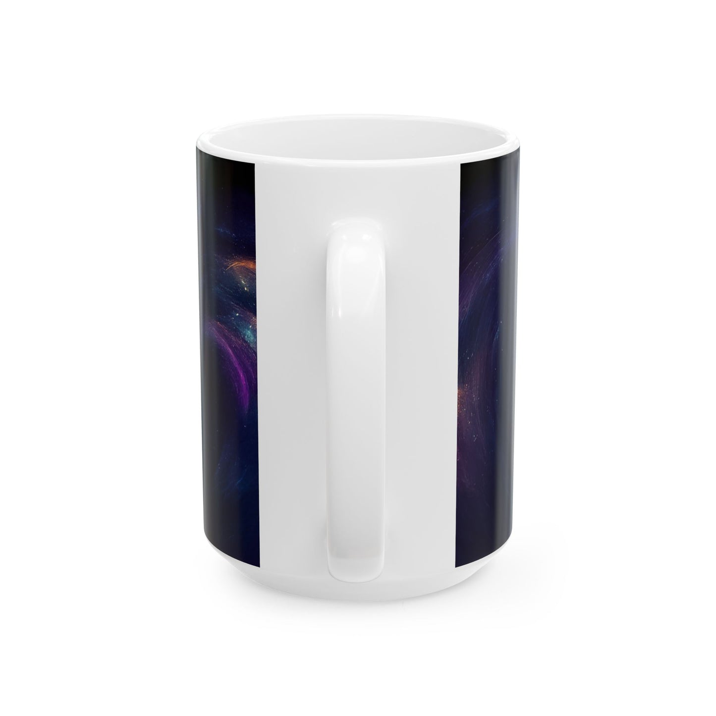 Majestic Lion Galaxy Mug - 11oz & 15oz Ceramic Coffee Cup for Animal Lovers | Cosmic Sovereignty: The Galactic Lion King