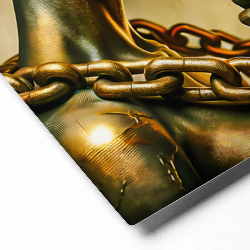 Golden Chains of Harmony Metal Prints