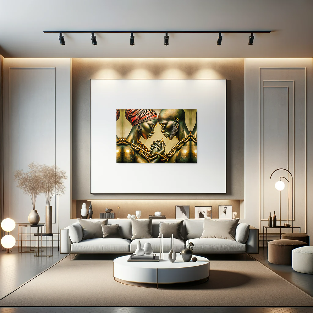 Golden Chains of Harmony Metal Prints