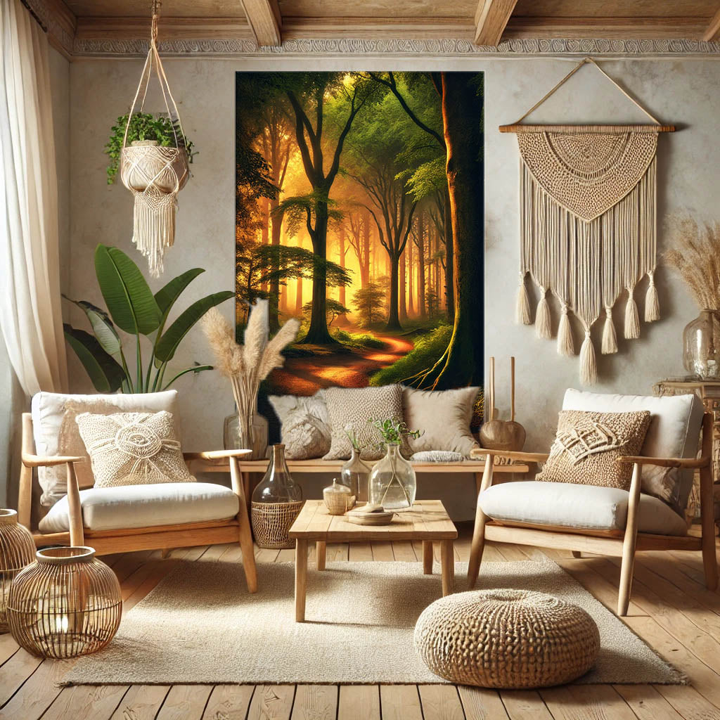Serene Forest Canvas Art - Multi-Size Stretched Wall Décor Whispers of the Woods