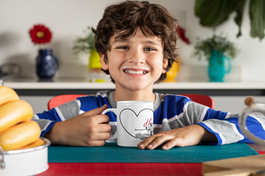 Christian Mug - He First Loved Cross Design