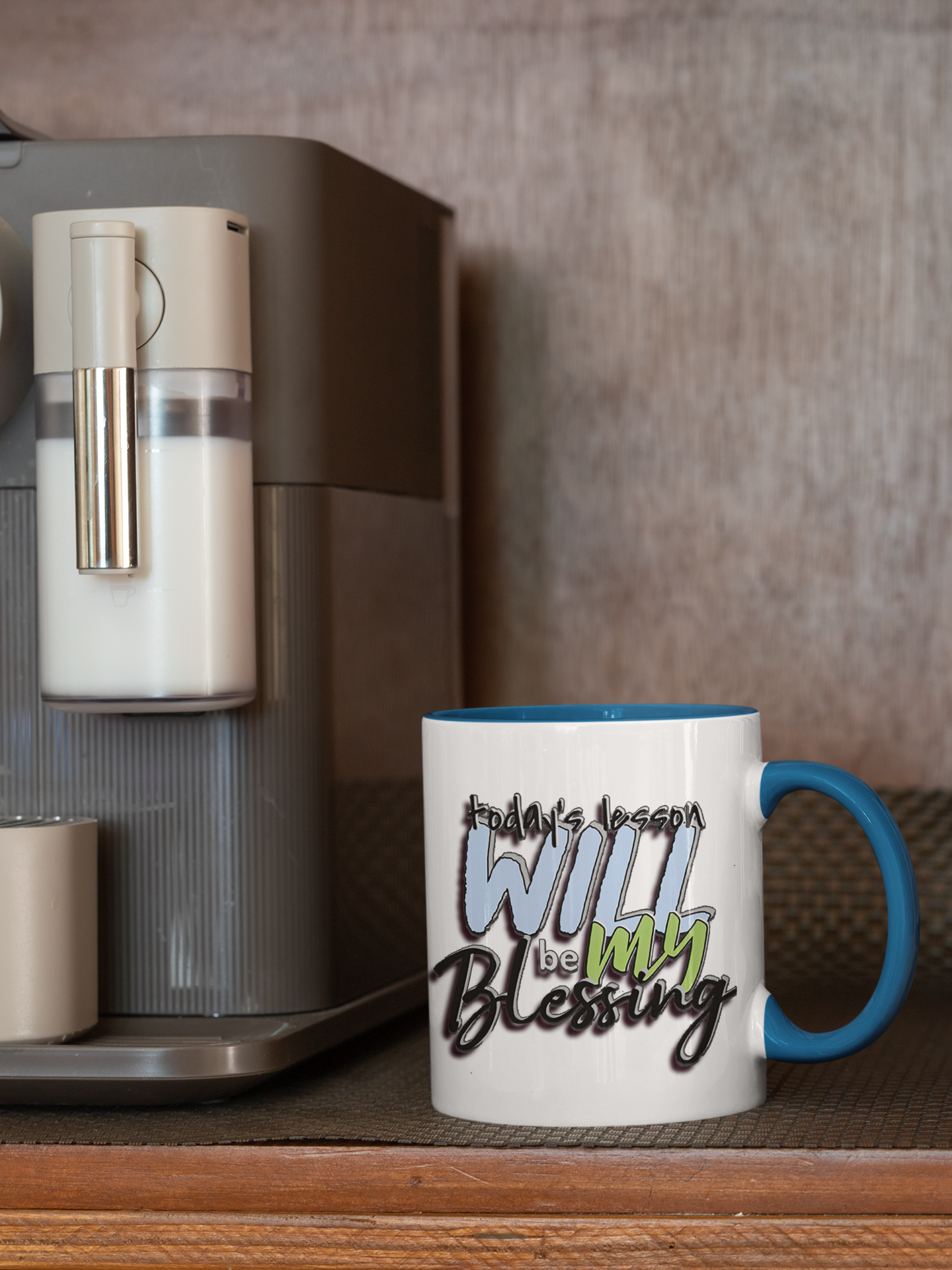 Inspirational Ceramic Mug - "Today’s Blessing" - Perfect for Daily Motivation Accent Coffee Mug (11, 15oz)