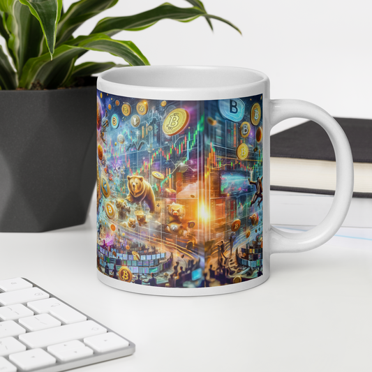 Coffee Mug - Cryptocurrency Universe: A Vision of Digital Economy | Cosmic Cryptocurrency Ceramic Mug - 11oz & 15oz
